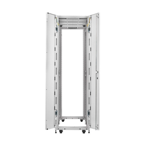 Eaton SmartRack 45U Extra-Deep Standard-Width Heavy-Duty Rack Enclosure Cabinet for AI Servers, White