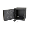 93fa5b4722a421b55a1b5fde567e8dc8 Tripp Lite series SmartRack 12U Switch-Depth Wall-Mount Small Rack Enclosure for Harsh Environments, Hinged Back, 230V