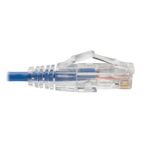 93fd44ef244cf66417537e287b4020ab Tripp Lite series Cat6 Gigabit Snagless Slim UTP Ethernet Cable (RJ45 M/M), PoE, Blue, 8-in. (20.32 cm)