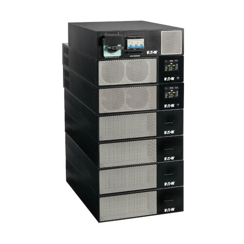 Eaton 93PX 15kVA 15kW N+1 208V 3-Phase Double-Conversion UPS - IEC 309 60A I/O, Maintenance Bypass, Industrial Gateway Cards, 21U - 93PX15KINDPAR