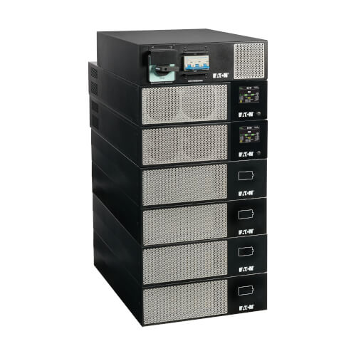 Product Image: 93PX20KINDPAR Eaton 93PX 20kVA 20kW N+1 208V 3-Phase Online UPS, Hardwired In, IEC 309 60A Out, Maintenance Bypass, Industrial Gateway Cards, 21U - 93PX20KINDPAR