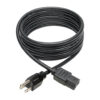 9421cd251545194cd8c6aa006125e55b Tripp Lite series Desktop Computer AC Power Cable, NEMA 5-15P to C13 - 10A, 125V, 18 AWG, 10 ft. (3.05 m), Black