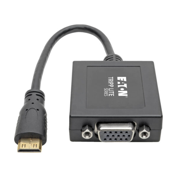 Tripp Lite series Mini HDMI to VGA Adapter Video Converter, (M/F), 6-in. (15.24 cm), TAA
