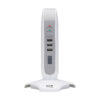 Tripp Lite series 5-Outlet Surge Protector Tower, 3x USB Ports (3.1A Shared), 6 ft. Cord, 5-15P Plug, 1200 Joules, White
