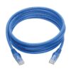 Tripp Lite series Cat6 Gigabit Snagless Molded (UTP) Ethernet Cable (RJ45 M/M), PoE, Blue, 8 ft. (2.43 m)