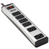 Tripp Lite TLM506USBC surge protector Black, Silver 5 AC outlet(s) 120 V 1,83 m