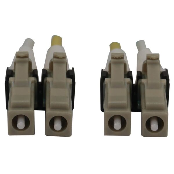 Tripp Lite series 400G Multimode 50/125 OM3 Switchable Fiber Optic Cable (Duplex LC-PC M/M), LSZH, Aqua, 2 m (6.6 ft.)