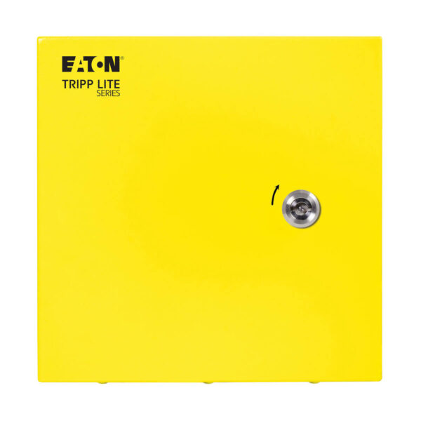 9560154c969bd9e968fa1a58d524c9e7 Tripp Lite series SmartRack Outdoor Industrial Enclosure with Lock - NEMA 4, Surface Mount, Metal Construction, 10 x 10 x 6 in., Yellow