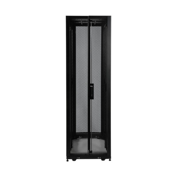 95656d59d521325d5844631944c5fa07 Tripp Lite series 45U SmartRack Shallow-Depth Rack Enclosure Cabinet with doors & side panels