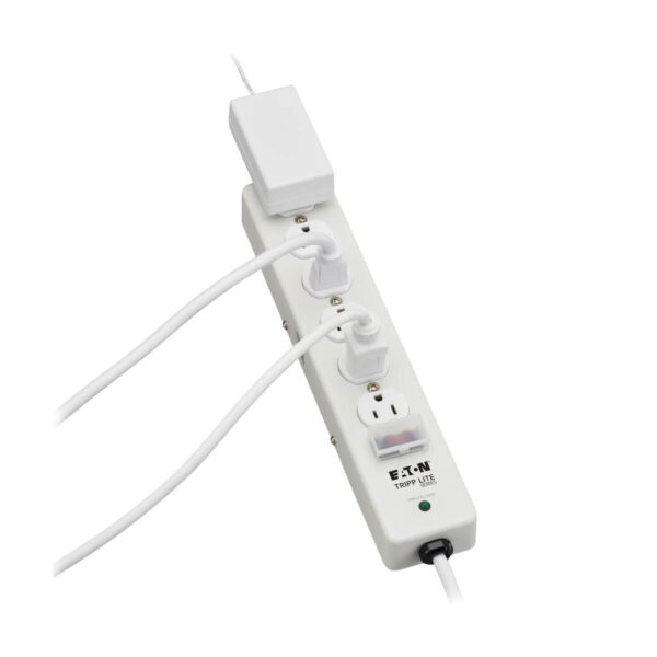 Tripp Lite series Hospital-Grade Surge Protector with 6 Hospital-Grade Outlets, 10 ft. (3.05 m) Cord, 1050 Joules, UL 1363, Not for Patient-Care Rooms