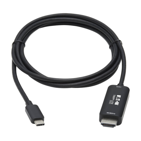 95900561dfffcff77a28af92e35c68d8 Tripp Lite series USB-C to HDMI Active Adapter Cable (M/M), 4K 60 Hz, HDR, HDCP 2.2, DP 1.2 Alt Mode, Black, 6 ft. (1.8 m)