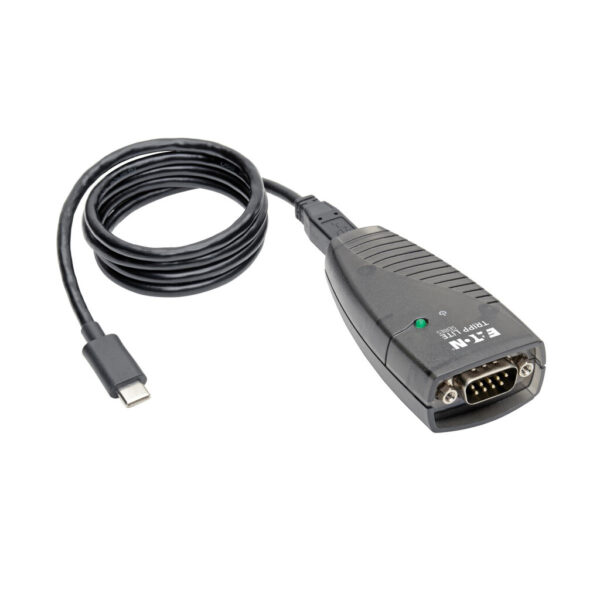 Tripp Lite series USB-C to Serial DB9 RS232 Adapter Cable - 3 ft. (0.91 m) Keyspan, High-Speed (M/M), TAA