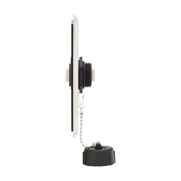 Tripp Lite series Rigid Industrial IP68 Duplex Multimode Fiber Coupler (LC/LC) with Dust Cap, 10G Ethernet, TAA