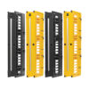 95ce0d212278e84e5d782a08455423d4 Tripp Lite series High-Capacity Vertical Cable Manager - Deep Double Finger Duct with Cover, Double Sided, 6 in. Wide, Yellow/Black, 7 ft. (2.2 m)