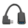 95f1f47f26e18a2fd45f2100f1f14dad Tripp Lite series USB-C to USB-A Adapter (M/F), Right-Angle C, USB 3.2 Gen 1 (5 Gbps), Thunderbolt 3 Compatible, 6-in. (15.24 cm)