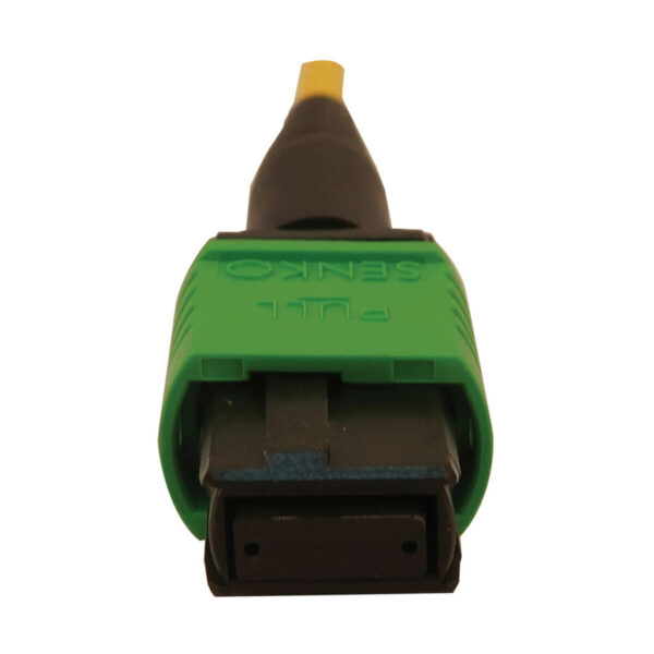 Tripp Lite series 40/100/400G Singlemode 9/125 OS2 Breakout Fiber Optic Cable (16F MTP/MPO-APC to 8x Duplex SN-UPC F/M), LSZH, Yellow, 3 m (9.8 ft.)