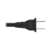 965fcd7cc61d65504cd50254df0e1920 Tripp Lite series 2-Slot Non-Polarized Replacement Power Cord, 1-15P to C7 - 10A, 120V, 18 AWG, 6 ft. (1.83 m), Black