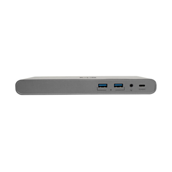 9665653202437b1fbf5c57f8dd44c08d Tripp Lite series USB-C Dock, Triple Display - 4K HDMI/DisplayPort, VGA, USB 3.x (5Gbps), USB-A/C Hub Ports, GbE, 100W PD Charging, EU/UK Power Supply
