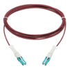 Tripp Lite series 400G Duplex Multimode 50/125 OM4 Fiber Optic Cable (CS-PC/CS-PC), Round LSZH Jacket, Magenta, 5 m