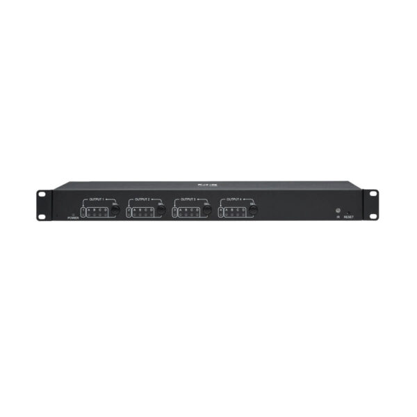 Tripp Lite series 4x4 HDMI over Cat6 Matrix Switch Kit, Switch/4x Pigtail Receivers - 4K 60 Hz, HDR, 4:4:4, PoC, 230 ft. (70.1 m), TAA