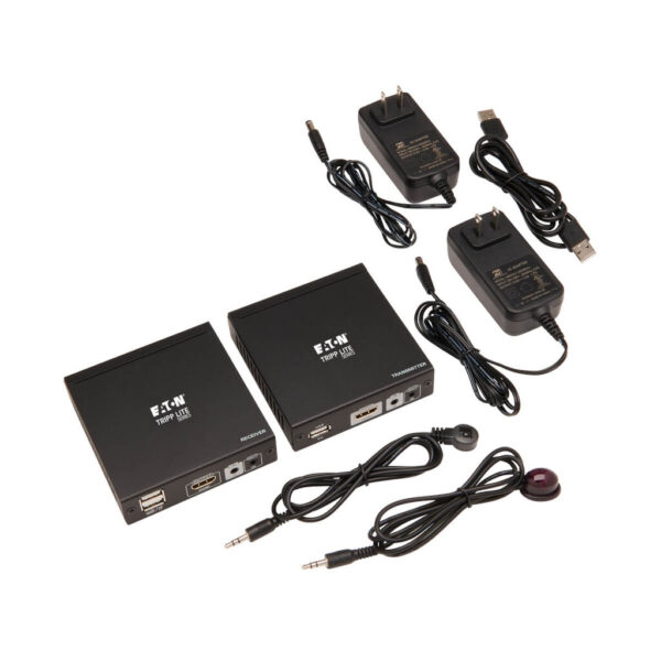97130dac2956ac1dcd6d90803aae7806 Tripp Lite series HDMI HDBaseT KVM Console Extender over Cat6 - 2 USB Ports, IR, 4K 30 Hz (130 ft.), 1080p (230 ft.)