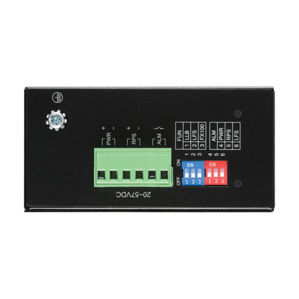 9756c0aa6d07ac52551e4c3529991425 Tripp Lite series Hardened Gigabit Fiber to Ethernet Media Converter, 10/100/1000 Mbps, RJ45/SFP, -10° to 60°C, DC Power, TAA