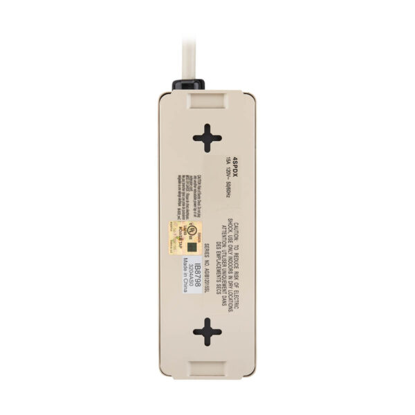 Tripp Lite series Industrial Power Strip, 4-Outlet, 6 ft. (1.8 m) Cord, 5-15P, Lighted On/Off Switch