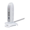 Tripp Lite series 5-Outlet Surge Protector Tower, 3x USB Ports (3.1A Shared), 6 ft. Cord, 5-15P Plug, 1200 Joules, White