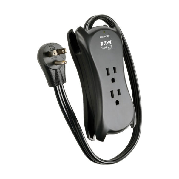 97ae1baa2e0a78dcc77fea367bc4424b Tripp Lite series Protect It! 3-Outlet Travel-Size Surge Protector - 5-15R Outlets, 2 USB Ports, 5-15P Input, 1050 Joules, Black