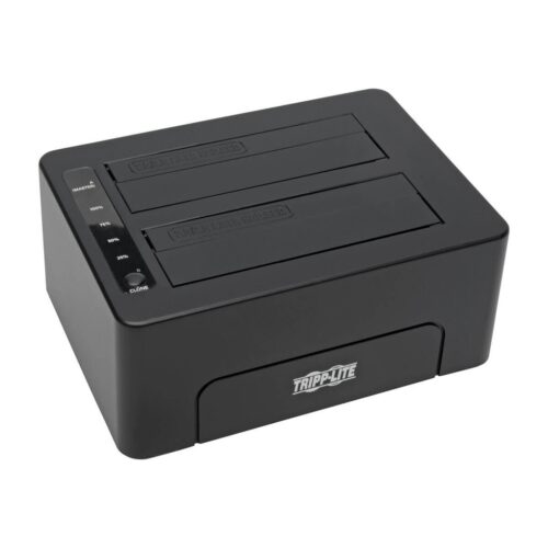 Tripp Lite series USB 3.0 SuperSpeed to Dual SATA External Hard Drive Docking Station with Cloning for 2.5 in./3.5 in. HDD