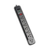 Tripp Lite series Protect It! 7-Outlet Surge Protector, 6 ft. (1.83 m) Cord, 1080 Joules, Modem/Fax Protection, Black Housing
