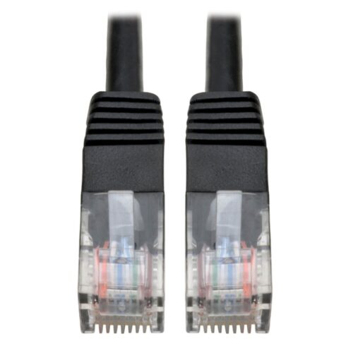 Tripp Lite series Cat5e 350 MHz Molded (UTP) Ethernet Cable (RJ45 M/M), PoE - Black, 12 ft. (3.66 m)