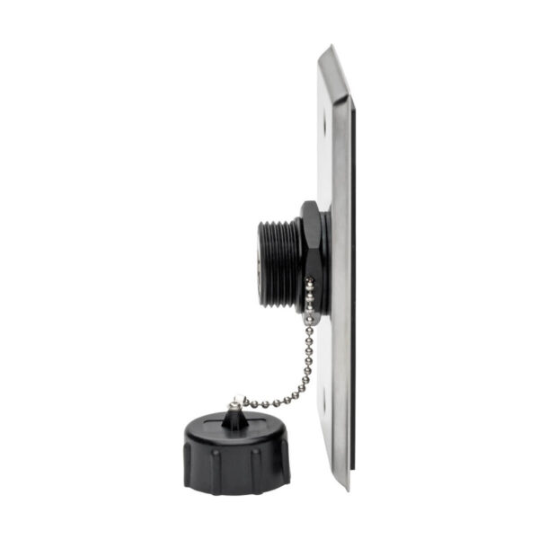 Tripp Lite series RJ45 Bulkhead Coupler for Cat5/Cat6, Female to Female, Shielded, Industrial, Dust Cap - IP68, TAA