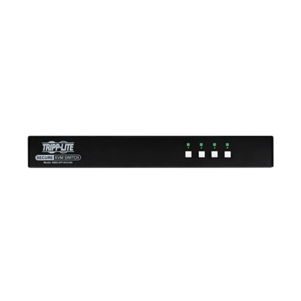 Secure KVM Switch, 4-Port, Single Head, DisplayPort to DisplayPort, 4K, NIAP PP4.0, Audio, CAC, TAA