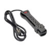 982a824512dadcb9e962cc0f35e34f09 Tripp Lite series Protect It! 7-Outlet Surge Protector, 7 ft. Cord with Right-Angle Plug, 2160 Joules, Diagnostic LEDs, Black Housing