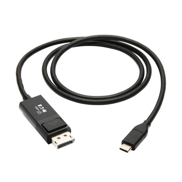 Tripp Lite series USB-C to DisplayPort Adapter Cable (M/M), 4K 60 Hz, HDR, Locking DP Connector, 3 ft. (0.9 m)