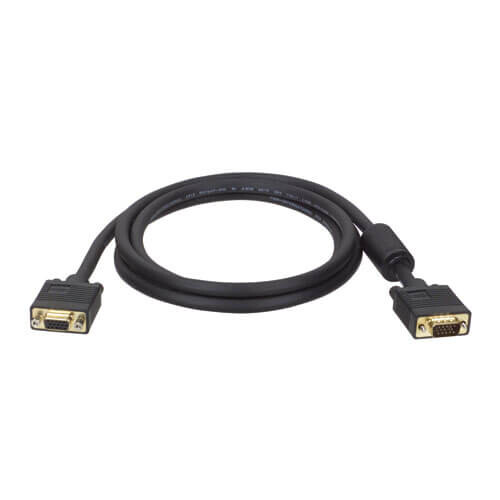 Tripp Lite series VGA High-Resolution RGB Coaxial Cable (HD15 M/F)), 10 ft. (3.05 m)
