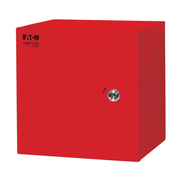 Tripp Lite series SmartRack Outdoor Industrial Enclosure with Lock - NEMA 4, Surface Mount, Metal Construction, 12 x 12 x 10 in., Red