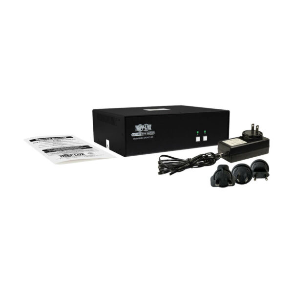 Secure KVM Switch, 2-Port, Dual Head, DisplayPort to DisplayPort, 4K, NIAP PP4.0, Audio, CAC, TAA