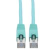 990df07bc806dda866f63982f8ac2eb5 Tripp Lite series Cat6a 10G Snagless Shielded STP Ethernet Cable (RJ45 M/M), PoE, Aqua, 5 ft. (1.52 m)