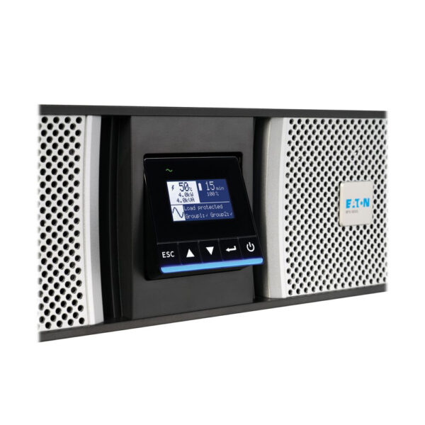 Eaton 9PX G2 8kVA 8kW Online UPS, 200-240V In, 120/240V Out, Hardwired Input, 18x 5-20R, 3x L6-30R, Network Card, Bypass, 7U Rack/Tower - 9PX8KTF5G2