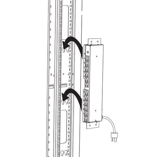 Tripp Lite series Bracket Accessory - enables Vertical Installation of 1U PDUs, Power Strips and Surge Protectors