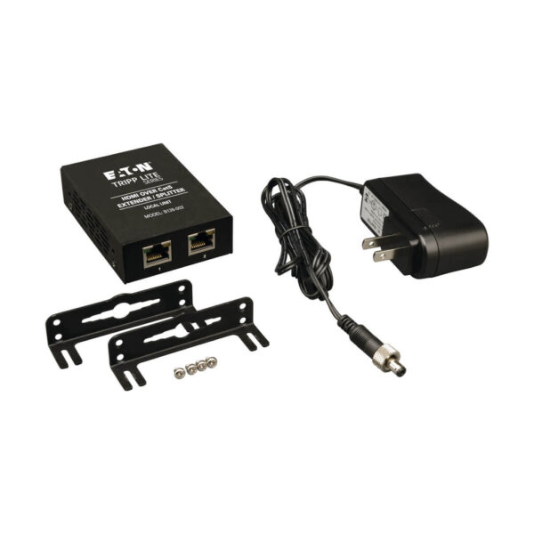 99451d428bd58af3e1de7f9cee9e2eb5 Tripp Lite series 2-Port HDMI over Cat5/6 Extender/Splitter, Box-Style Transmitter for Video/Audio, Up to 150 ft. (45 m), TAA