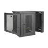 Tripp Lite series SmartRack 12U Low-Profile Switch-Depth Wall-Mount Small Rack Enclosure, Hinged Back
