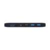 Tripp Lite Thunderbolt 3 Dual-Display Dock, 8K DisplayPort, USB 3.2 Gen 2 10G, USB-A/C Hub, Memory Card, GbE, 60W Charging - MTB3-DOCK-03