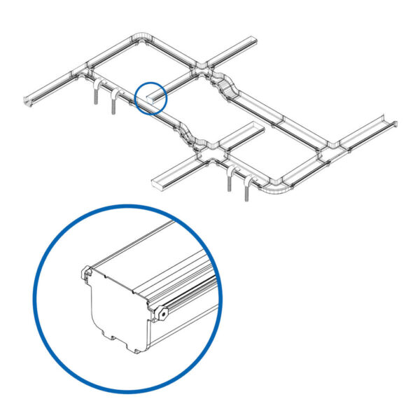 99975a17c7edb4925d76cb01406a93d4 Tripp Lite series Toolless End Cap for Fiber Routing System, 120 mm (5 in.)