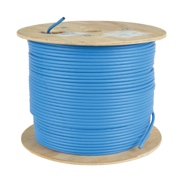 Tripp Lite series Cat5e 350 MHz Solid Core Plenum-Rated (UTP) PVC Bulk Ethernet Cable - Blue, 1000 ft. (304.8 m)
