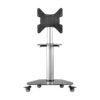 99da5c5a806c9fd5943e50f9efc837ce Tripp Lite series Premier Rolling TV Cart for 32” to 55” Displays, Black Glass Base and Shelf, Locking Casters