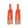 Tripp Lite series Cat6 Gigabit Molded (UTP) Ethernet Cable (RJ45 M/M), PoE, Orange, 50 ft. (15.24 m) - N200-050-OR