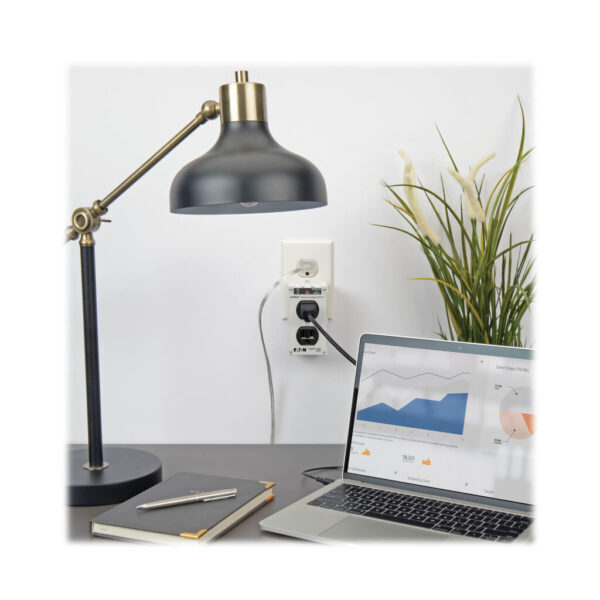 Tripp Lite series Isobar 2-Outlet Surge Protector, Direct Plug-In, 1410 Joules, Diagnostic LEDs, Metal Housing